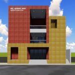 3D view of Anusthanak Jain community hall, designed by RKGA